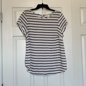 Navy and white striped maternity top, H&M MAMA, like new